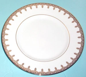 Waterford Lismore Lace Gold Accent Plate 9" Bone China New - Picture 1 of 4