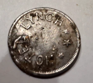 (Pgasteelers1) Hotel Lynch / 5 ct. Alum RD 24 mm token dañado no listado - Imagen 1 de 3
