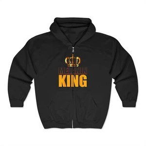 Melanin King Unisex Heavy Blend™ Full Zip Hooded Sweatshirt - Picture 1 of 9