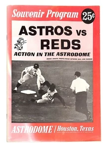 1969 Baseball Program Reds/Astros Roberto Clement VG/EX - Picture 1 of 3
