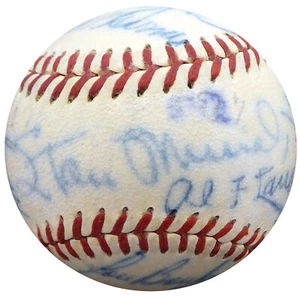 1950 Spring Training Autographed NL Baseball 21 Sigs Stan Musial Beckett A52628 - Picture 1 of 11