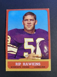 1963 Topps Football Rip Hawkins Minnesota Vikings Card #106 - Picture 1 of 2