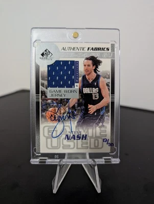 Steve Nash 2004 05 Ultimate Collection Buyback 02 03 Game Used Jersey Auto /20  - Image 1 of 4
