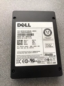3.2TB Samsung SM1715 U.2 SSD MZWKI3T2HMJM-000D3 MZ-WKI3T20 PCIe Gen 3 IPV09D3Q- - Picture 1 of 4