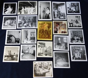 #3 Lot 19 Vintage 50er 60er MCM Haus Familie Arbeitsleben SCHÜRZE Schnappschuss FOTOS - Bild 1 von 7
