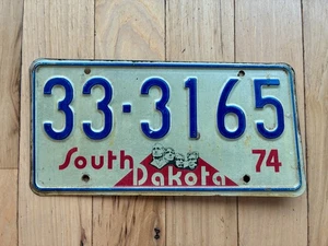 South Dakota Nummernschild 1974 - Bild 1 von 4