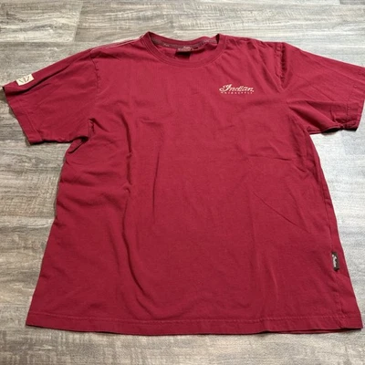 🏍️ T-Shirt Moto Indiana Rossa Grafica Uomo Taglia L - Dal 1901 🇺🇸 - Immagine 1 di 4