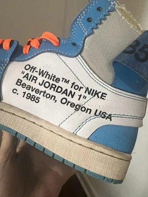 Size 7 - Jordan 1 Retro OG x Off-White High UNC - Image 1 of 4