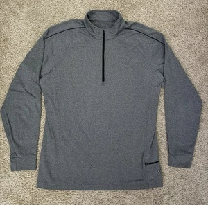 HOT CHILLYS / Compression Fit / Quarter Zip /Track Jacket / Gray / Men’s size M - Picture 1 of 5
