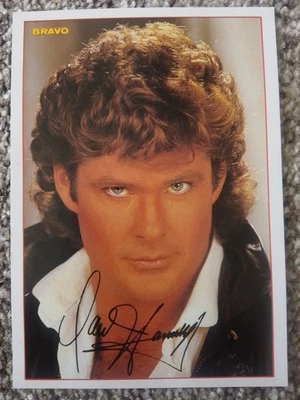 Bravo Autogrammkarte - David Hasselhoff - Bild 1 von 2