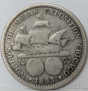 1893 Columbian Exposition Half Dollar - Picture 1 of 2