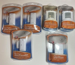 Radio Shack Plug 'n Power Home Alarm 3-Transmitters, 2-Motion & 1-Lamp Module - Picture 1 of 7