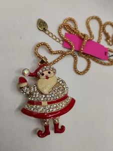 Collar de vacaciones de Papá Noel Betsey Johnson - Imagen 1 de 3