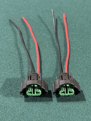 2006–2018 Toyota Yaris Front Bumper Fog Light Bulb Connectors Pair 2x - Image 1 of 4