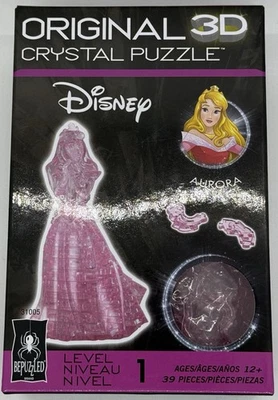 Rompecabezas Cristal 3D ORIGINAL - Disney Aurora - Rosa - 39 Piezas - Nuevos COLECCIONABLES Foto 1 de 4