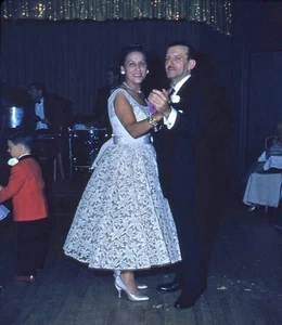 Vintage Stereo Realist Photo 3D Slide FORMAL DANCE Jewish Couple - Picture 1 of 2