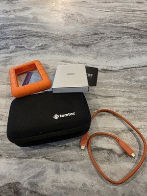 LaCie Rugged USB-C 2TB External Hard Drive Portable HDD – USB 3.0 compatible - Image 1 of 4