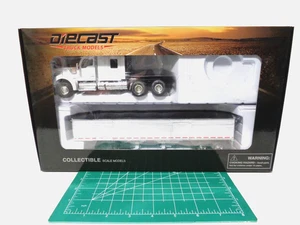 Tonkin Replicas 1/53 White Kenworth W990 Tractor & Grain Trailer w/Black Tarp. - Picture 1 of 2
