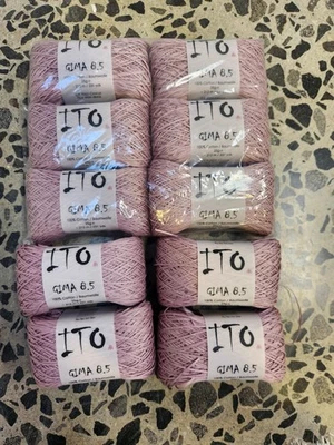 Ito Cotton Gima 8.5 Bundle 10x Skeins Crocus Pink Brand New Ex Shop Stock - Image 1 of 4
