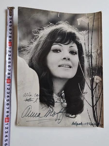 ANNA MOFFO American Opera Singer and Actress Signed Photo Belgrade Serbia 1969 - Picture 1 of 4