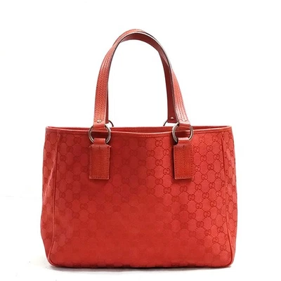 NO TARIFF Gucci Tote Bag Red Canvas 4746755 - Image 1 of 4