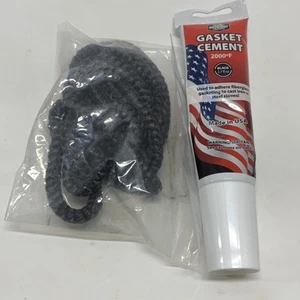Midwest Hearth 832-1680 Door Rope Gasket and Adhesive 3/4 x 84 for Quadra-F... - Picture 1 of 2
