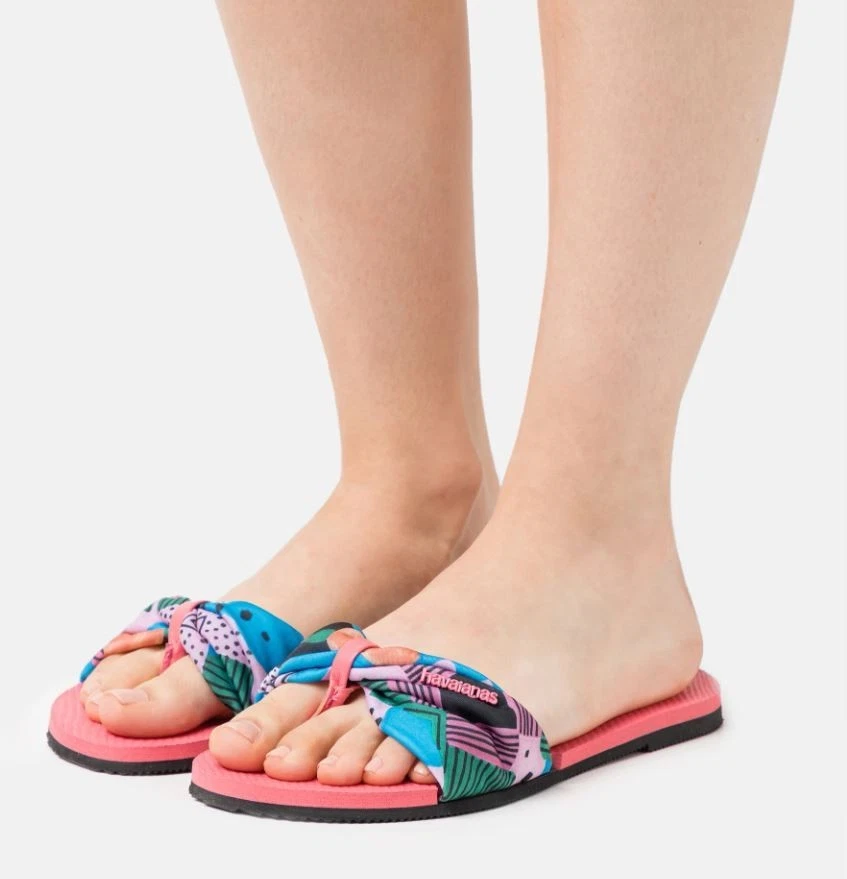 Sandalias HAVAIANAS You Saint Tropez Chanclas Deslizables Verano Vacaciones Playa Talla 7/8 Foto 1 de 4
