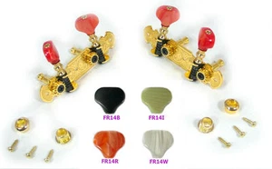 Golden Plated Ukulele Classical Machine Head 1R1L With Various Buttons 427G - Picture 1 of 4