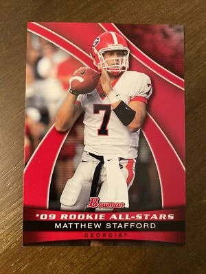 2009 Bowman ‘09 Rookie All-Stars Matthew Stafford Rookie Card #AS10 - Image 1 of 4