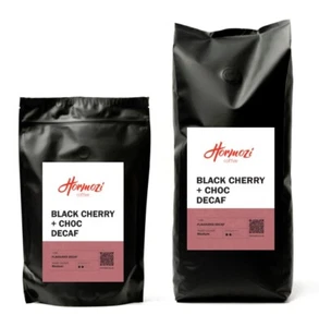 Black Cherry + Choc Flavoured DECAF Coffee Beans/Ground Sugar-free Vegan - Picture 1 of 13