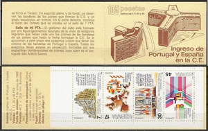 ESPAÑA 1986 SPAIN NUEVO MNH CARNÉ CARNET EDIFIL 2825C COMUNIDAD EUROPEA - Imagen 1 de 1