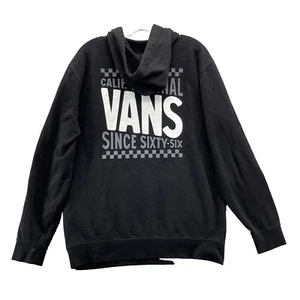 Vans Felpa con Cappuccio Uomo Med Nera Anni 90 Retro Academia Surf Skateboard Grunge Streetwear - Foto 1 di 11