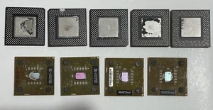 Lot of 9x Mixed Intel Celeron & AMD Athlon Mobile/Desktop CPUs – Used Processors - Picture 1 of 4