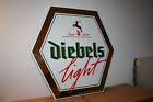 Bier Werbeschild Email Diebels Light + passendes Zapfhahnschild