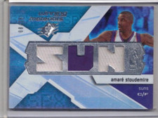 2008/09 UD SPX AMARE STOUDEMIRE WINNING MATERIALS GAME USED TRIPLE JERSEY #/25