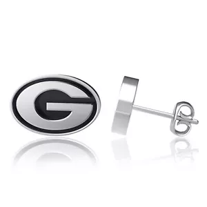 Dayna Designs Grambling Tigers Team Logo Silver Post Earrings - Picture 1 of 1