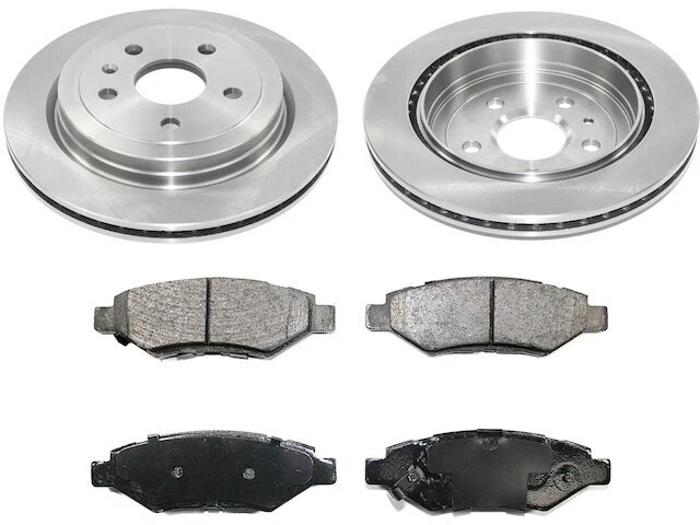Kit de pastillas de freno trasero y rotor para Cadillac CTS 2008-2014 2009 2010 2011 GG773HF Foto 1 de 1