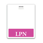 Pack de 5 - Insigne LPN Buddy horizontal extra long support d'identification pour infirmières