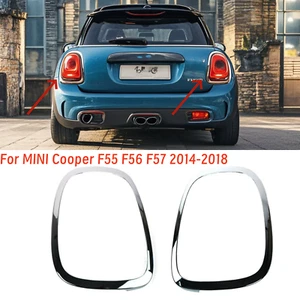 2PCS Tail Light Surround Trim ABS For MINI Cooper F55 F56 F57 2014-2021 Chrome - Picture 1 of 9