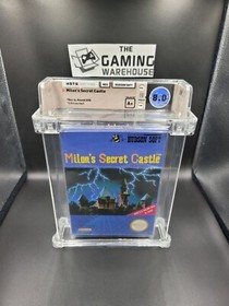 Milon's Secret Castle 1st Print Round Seal New Sealed VGA WATA 8.0 Nintendo NES