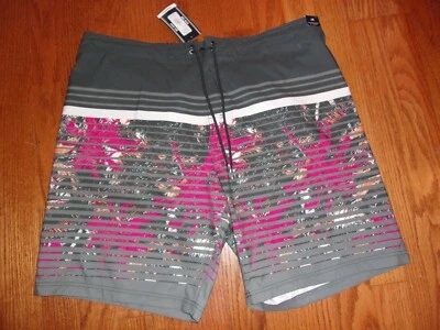 NWT Roundtree & Yorke Big & Tall Grey Multicolor Swimwear Trunks 2XB - Изображение 1 из 2