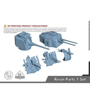 SSMODEL 1/200 Model Upgrade Parts German Z-25 Destroyer Naval Gun Kit Spiele - Bild 1 von 9