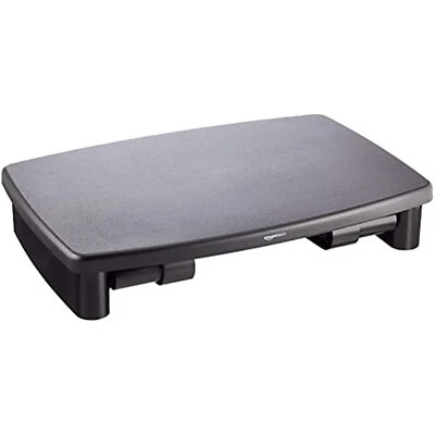 Soporte de escritorio elevador ajustable para monitor de computadora Amazon Basics Foto 1 de 4
