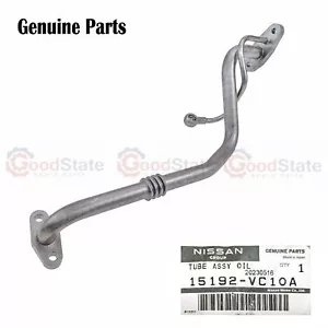 GENUINE Nissan Patrol GU Y61 ZD30 Early 2000-02 Turbo Oil Drain Return Feed Pipe - Picture 1 of 4