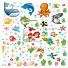 Sirenetta pesci fondale marino adesivi murali cameretta wal sticker 130 adesivi