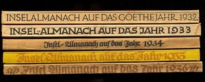 5 x INSEL-ALMANACHE★AUF DIE JAHRE 1932 bis 1936★reich illustriert★GUT–SEHR GUT★ - Picture 1 of 13