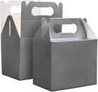 Party Food Meal Boxes Silver Children Loot Favour Lunch Gift Bday Cake Bag 1 pc
