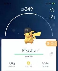 Pikachu Fragment Black Hat Cap Event Costume Pokemon Trade Go Pokémon - Picture 1 of 1