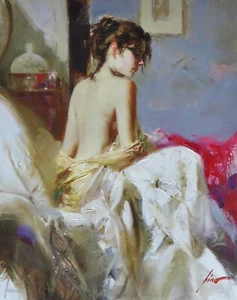PINO Daeni "ENCHANTED" Artist EMBELLISHED on Canvas HAND SIGNED RARE - Picture 1 of 4