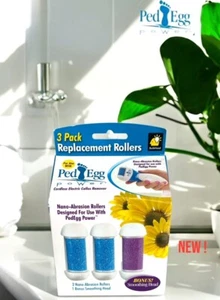 Ped Egg Power Replacement Rollers 3 Pack - New ! - Picture 1 of 3